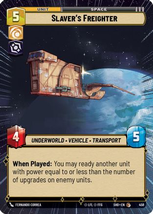 Slaver's Freighter (458) (Hyperspace) (458) [Shadows of the Galaxy]