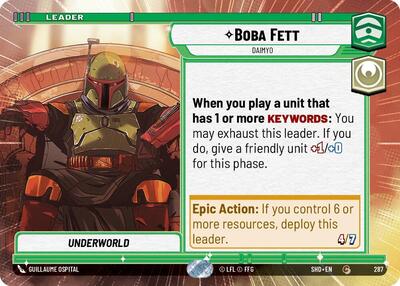 Boba Fett Daimyo Hyperspace (SHD 287) [Shadows of the Galaxy]