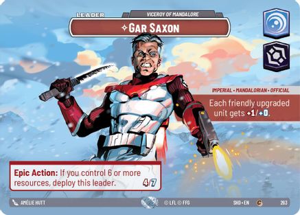 Gar Saxon - Viceroy of Mandalore (263) (Showcase) (263) [Shadows of the Galaxy]