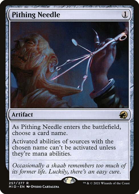 Pithing Needle (MID 257) [Innistrad: Midnight Hunt]