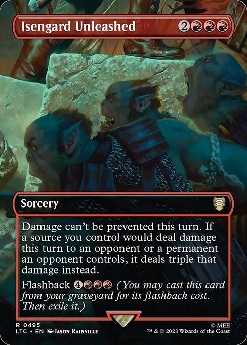 Isengard Unleashed (Borderless · Full Art) (LTC 495) [Tales of Middle-earth Commander]