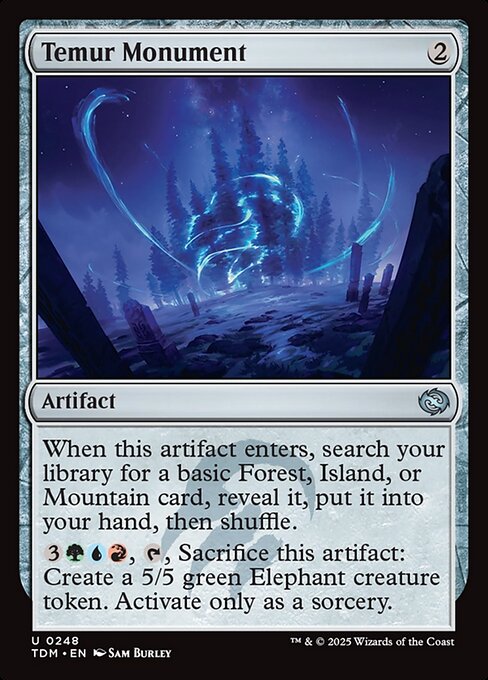 Temur Monument (TDM 248) [Tarkir: Dragonstorm]