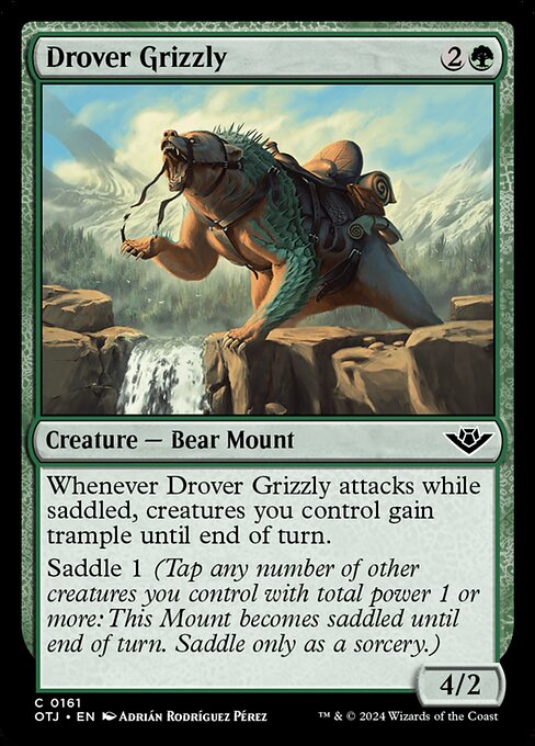 Drover Grizzly (OTJ 161) [Outlaws of Thunder Junction]