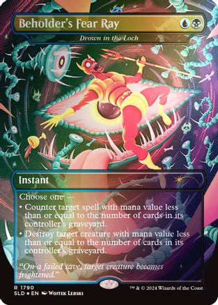 Beholder's Fear Ray - Drown in the Loch (Rainbow Foil) [Secret Lair Drop Series]