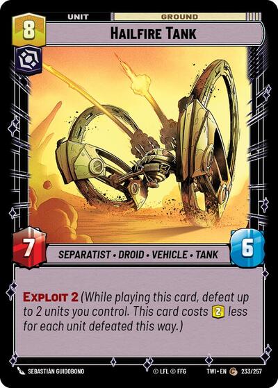 Hailfire Tank (TWI 233/257) [Twilight of the Republic]