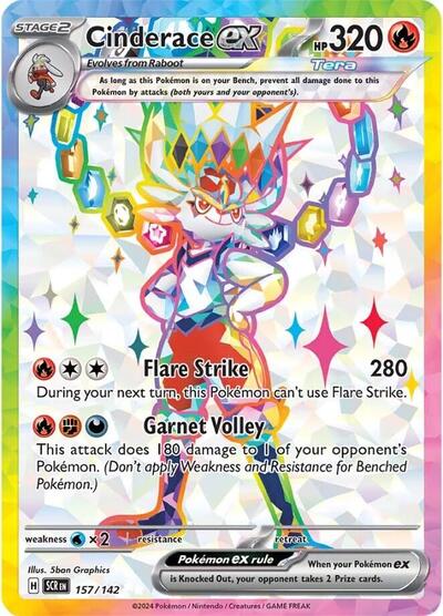Cinderace ex 157 142 (SCR 157/142) [SV07: Stellar Crown]