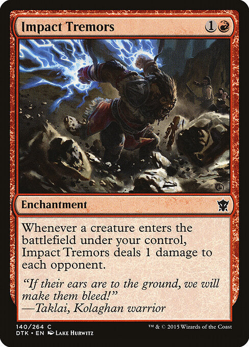 Impact Tremors (DTK 140) [Dragons of Tarkir]