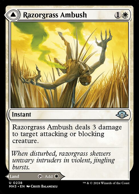 Razorgrass Ambush // Razorgrass Field (MH3 238) [Modern Horizons 3]