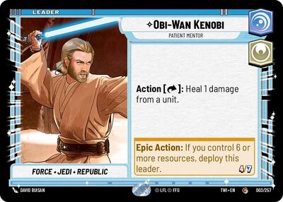 Obi Wan Kenobi Patient Mentor (TWI 003/257) [Twilight of the Republic]