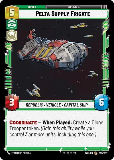 Pelta Supply Frigate (TWI 095/257) [Twilight of the Republic]