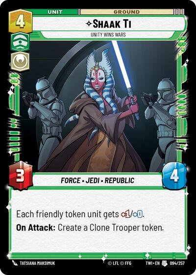 Shaak Ti Unity Wins Wars (TWI 094/257) [Twilight of the Republic]