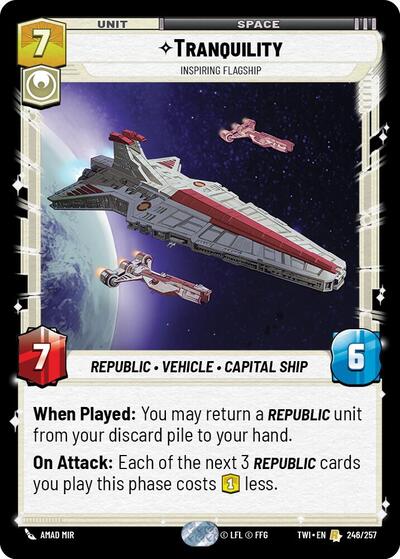 Tranquility Inspiring Flagship (TWI 246/257) [Twilight of the Republic]