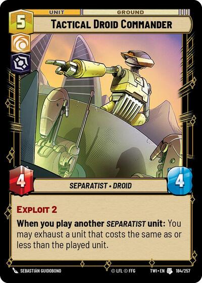 Tactical Droid Commander (TWI 184/257) [Twilight of the Republic]