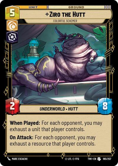 Ziro the Hutt Colorful Schemer (TWI 185/257) [Twilight of the Republic]