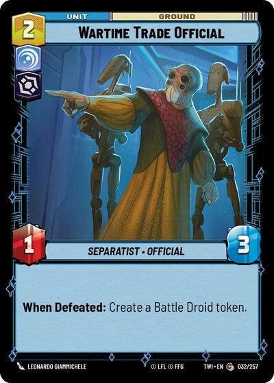 Wartime Trade Official (TWI 032/257) [Twilight of the Republic]