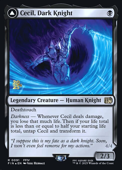 Cecil, Dark Knight // Cecil, Redeemed Paladin (PFIN 91s) [Final Fantasy Promos]