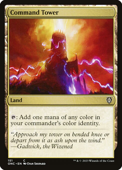Command Tower (ONC 151) [Phyrexia: All Will Be One Commander]
