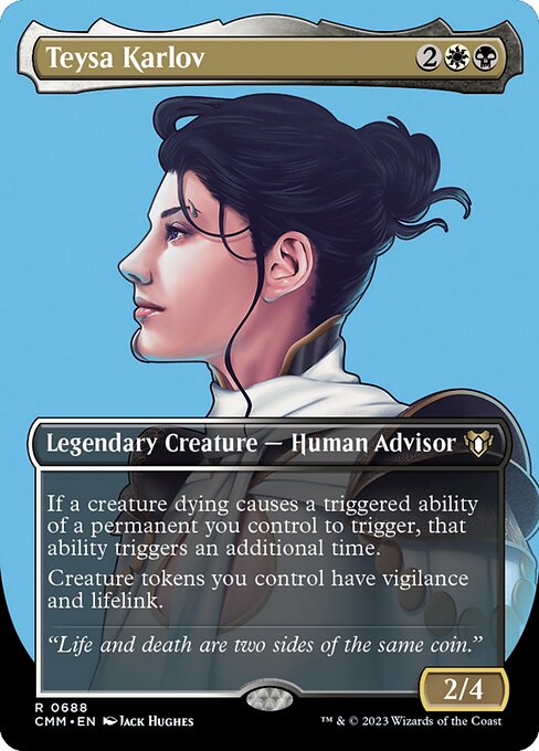 Teysa Karlov (Borderless · Full Art) (CMM 688) [Commander Masters]