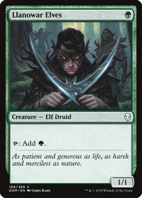 Llanowar Elves (DOM 168) [Dominaria]
