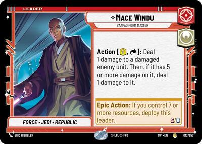 Mace Windu Vaapad Form Master (TWI 013/257) [Twilight of the Republic]