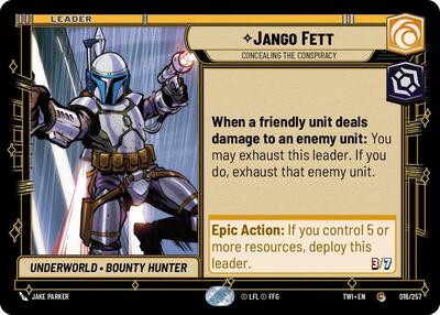 Jango Fett Concealing the Conspiracy (TWI 016/257) [Twilight of the Republic]
