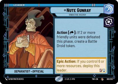 Nute Gunray Vindictive Viceroy (TWI 002/257) [Twilight of the Republic]