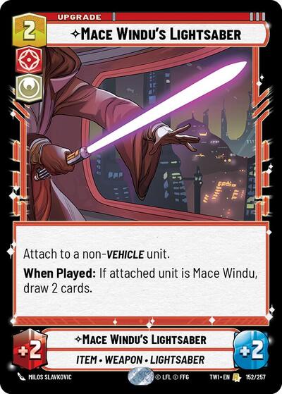 Mace Windus Lightsaber (TWI 152/257) [Twilight of the Republic]