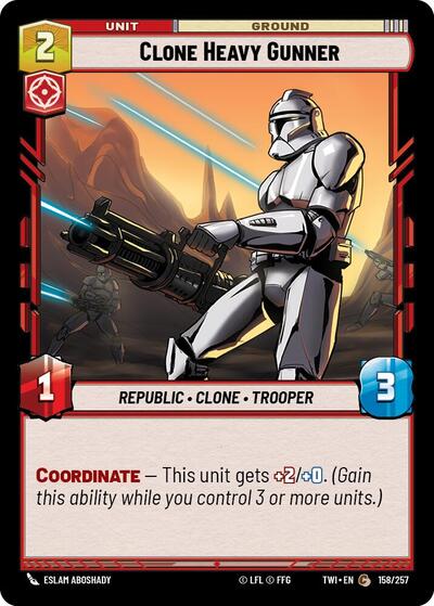 Clone Heavy Gunner (TWI 158/257) [Twilight of the Republic]