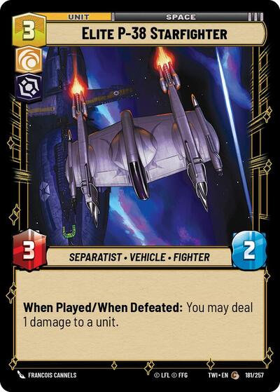 Elite P 38 Starfighter (TWI 181/257) [Twilight of the Republic]