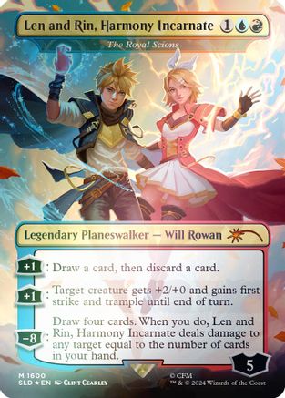 Len and Rin, Harmony Incarnate - The Royal Scions (Rainbow Foil) (Japanese) [Secret Lair Drop Series]