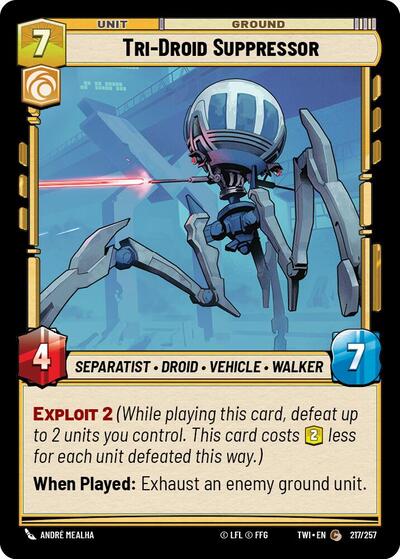 Tri Droid Suppressor (TWI 217/257) [Twilight of the Republic]