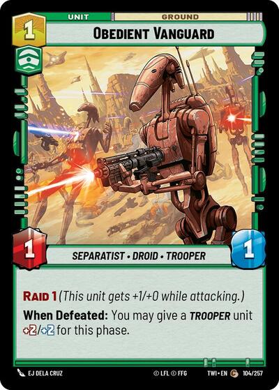 Obedient Vanguard (TWI 104/257) [Twilight of the Republic]