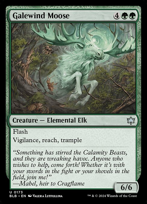 Galewind Moose (BLB 173) [Bloomburrow]