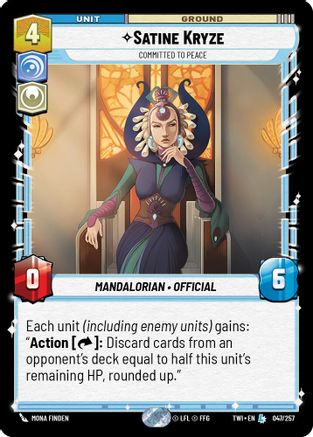 Satine Kryze - Committed to Peace (047/257) (047/257) [Twilight of the Republic]
