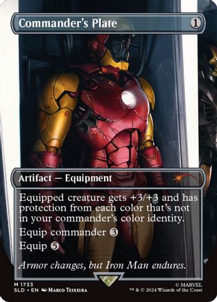 Commander's Plate (1733) (Rainbow Foil) [Secret Lair Drop Series]