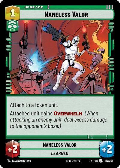 Nameless Valor (TWI 119/257) [Twilight of the Republic]