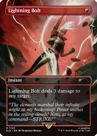 Lightning Bolt (1743) (Rainbow Foil) [Secret Lair Drop Series]