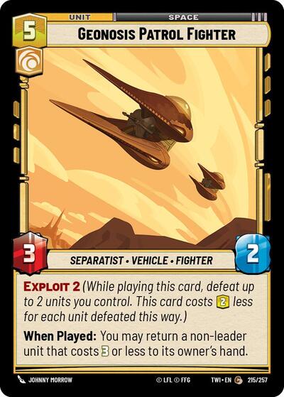 Geonosis Patrol Fighter (TWI 215/257) [Twilight of the Republic]