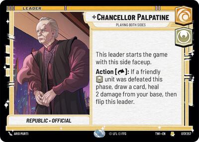 Chancellor Palpatine Playing Both Sides (TWI 017/257) [Twilight of the Republic]