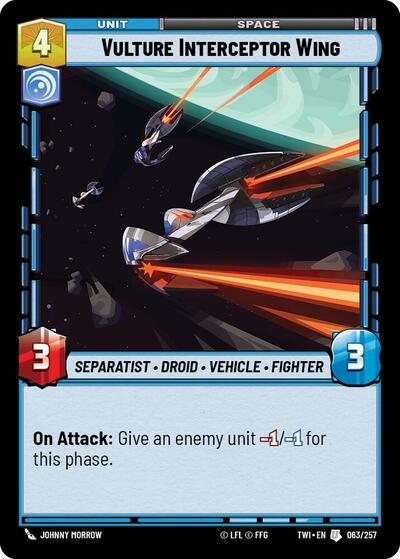 Vulture Interceptor Wing (TWI 063/257) [Twilight of the Republic]