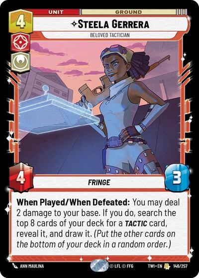 Steela Gerrera Beloved Tactician (TWI 146/257) [Twilight of the Republic]