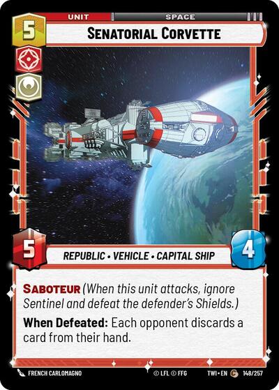 Senatorial Corvette (TWI 148/257) [Twilight of the Republic]