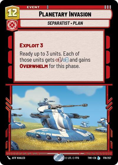 Planetary Invasion (TWI 178/257) [Twilight of the Republic]
