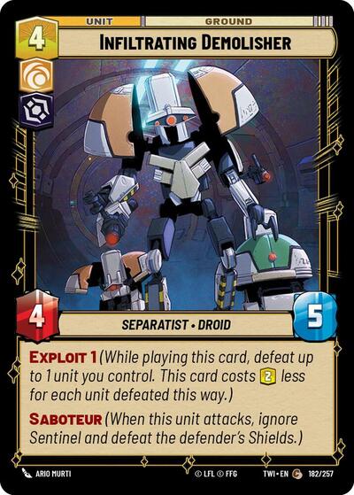 Infiltrating Demolisher (TWI 182/257) [Twilight of the Republic]