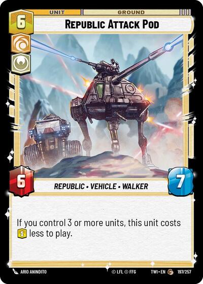 Republic Attack Pod (TWI 197/257) [Twilight of the Republic]