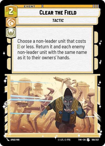 Clear the Field (TWI 199/257) [Twilight of the Republic]