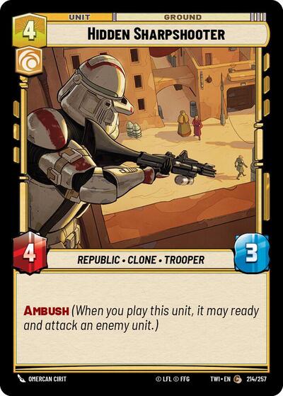 Hidden Sharpshooter (TWI 214/257) [Twilight of the Republic]