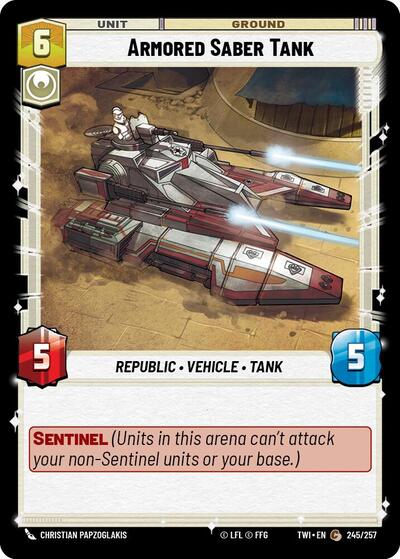 Armored Saber Tank (TWI 245/257) [Twilight of the Republic]