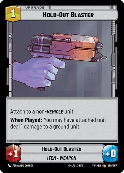 Hold Out Blaster (TWI 256/257) [Twilight of the Republic]