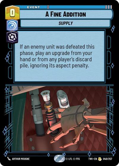 A Fine Addition (TWI 040/257) [Twilight of the Republic]